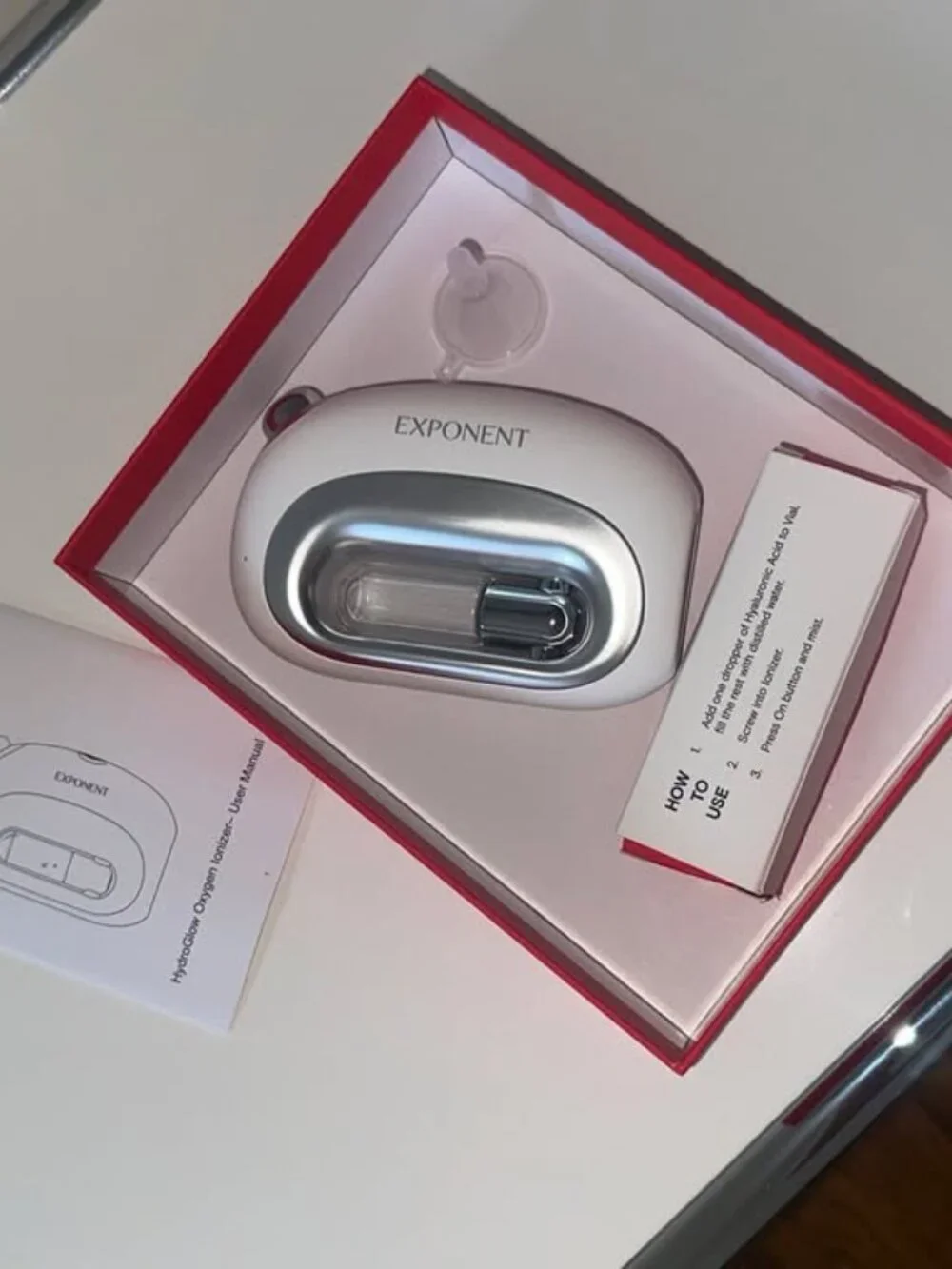 Exponent HydroGlow Oxygen Ionizer Skincare Device
